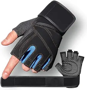 Gants de sport en néoprène pour hommes (bleu)