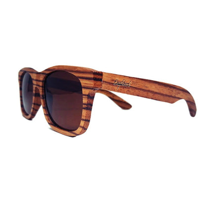 Lunettes de soleil polarisées à monture intégrale Zebrawood