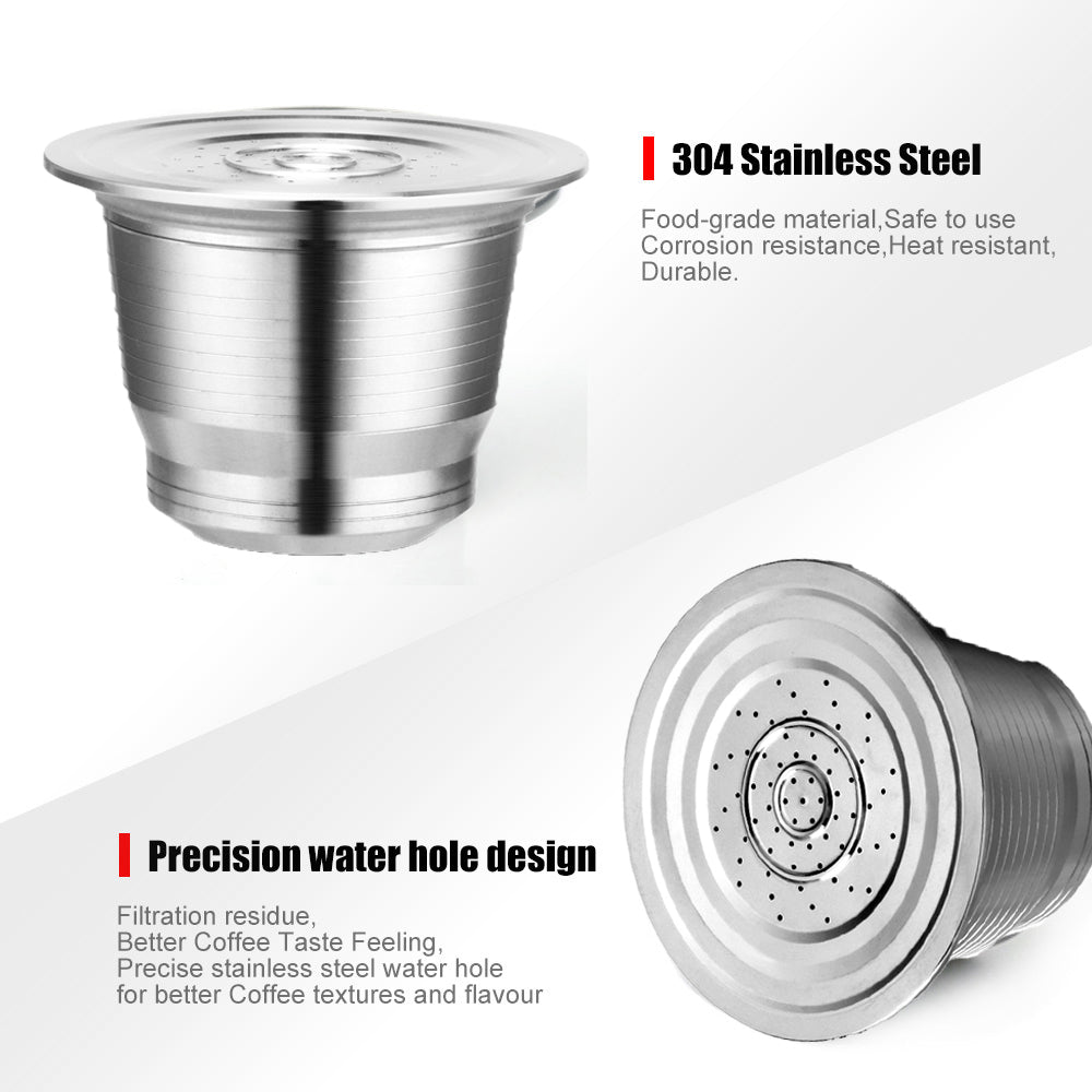 Capsule réutilisable en acier inoxydable pour Nespresso
