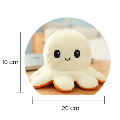 Poupée en peluche réversible en forme de pieuvre