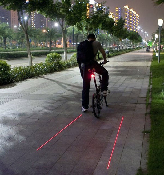 Feu arrière laser pour vélo