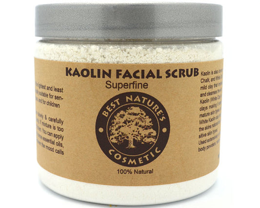 Gommage visage au kaolin 100% Naturel Masque pour peaux sensibles.