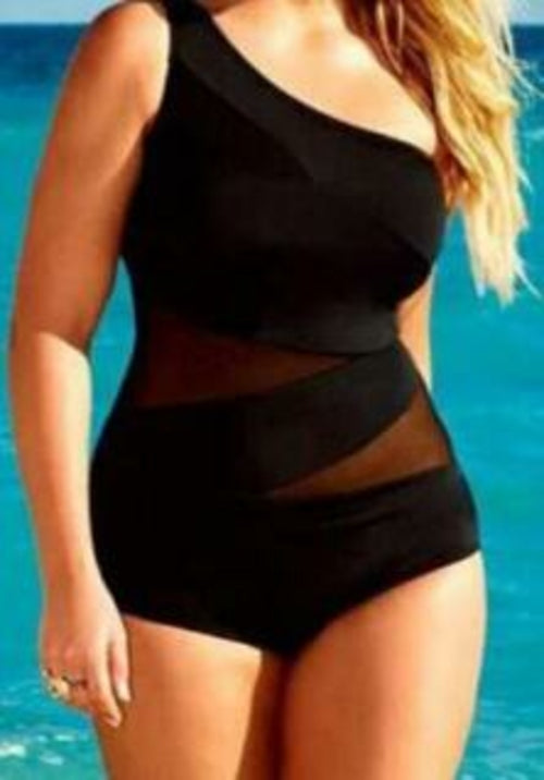 Maillot de bain une pièce rembourré sexy grande taille pour femme Livraison 15 à 30 jours